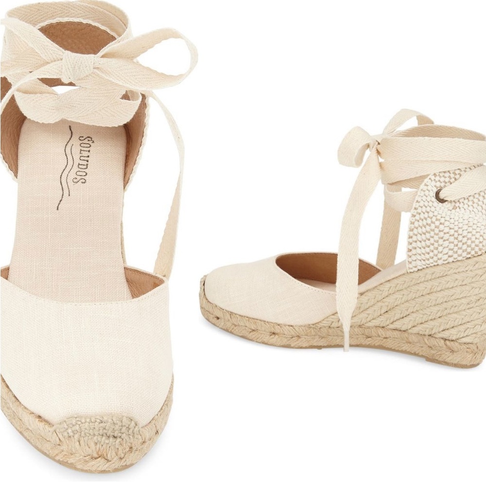Solids Wedge Lace-Up Espadrilles